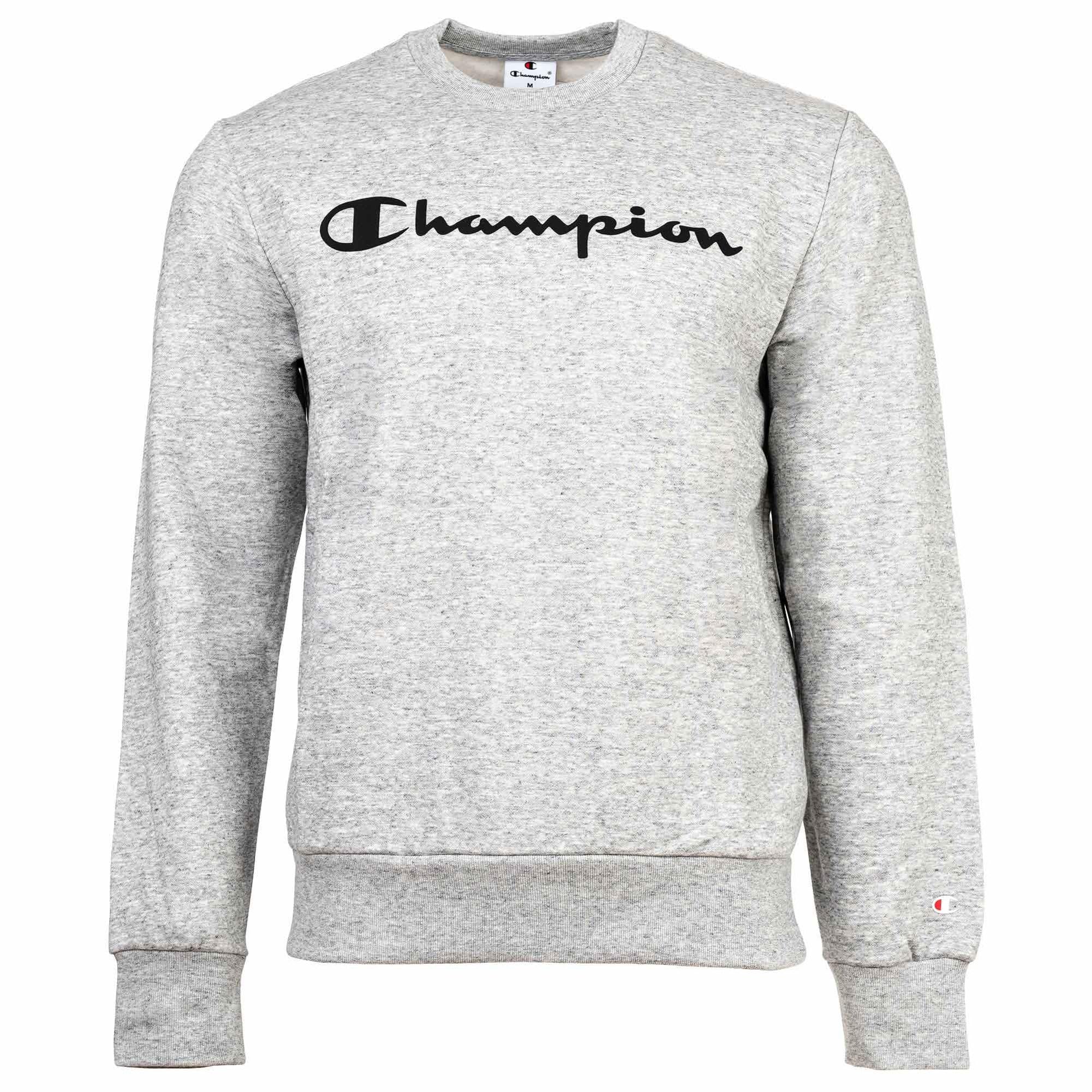 Champion Herren Pullover mit Rundhalsausschnitt Script Logo