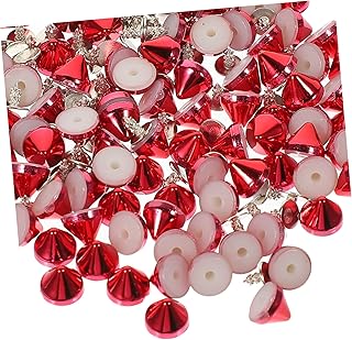 BESTOYARD 400 Peças Rebites Punk Pregos Para Roupas Pregos Picos De Couro Punk Pregos Pregos Vestuário Picos Punk Sapatos Sapatos Rebite Pára-Choques Clipes Retentores Cônicos Plástico