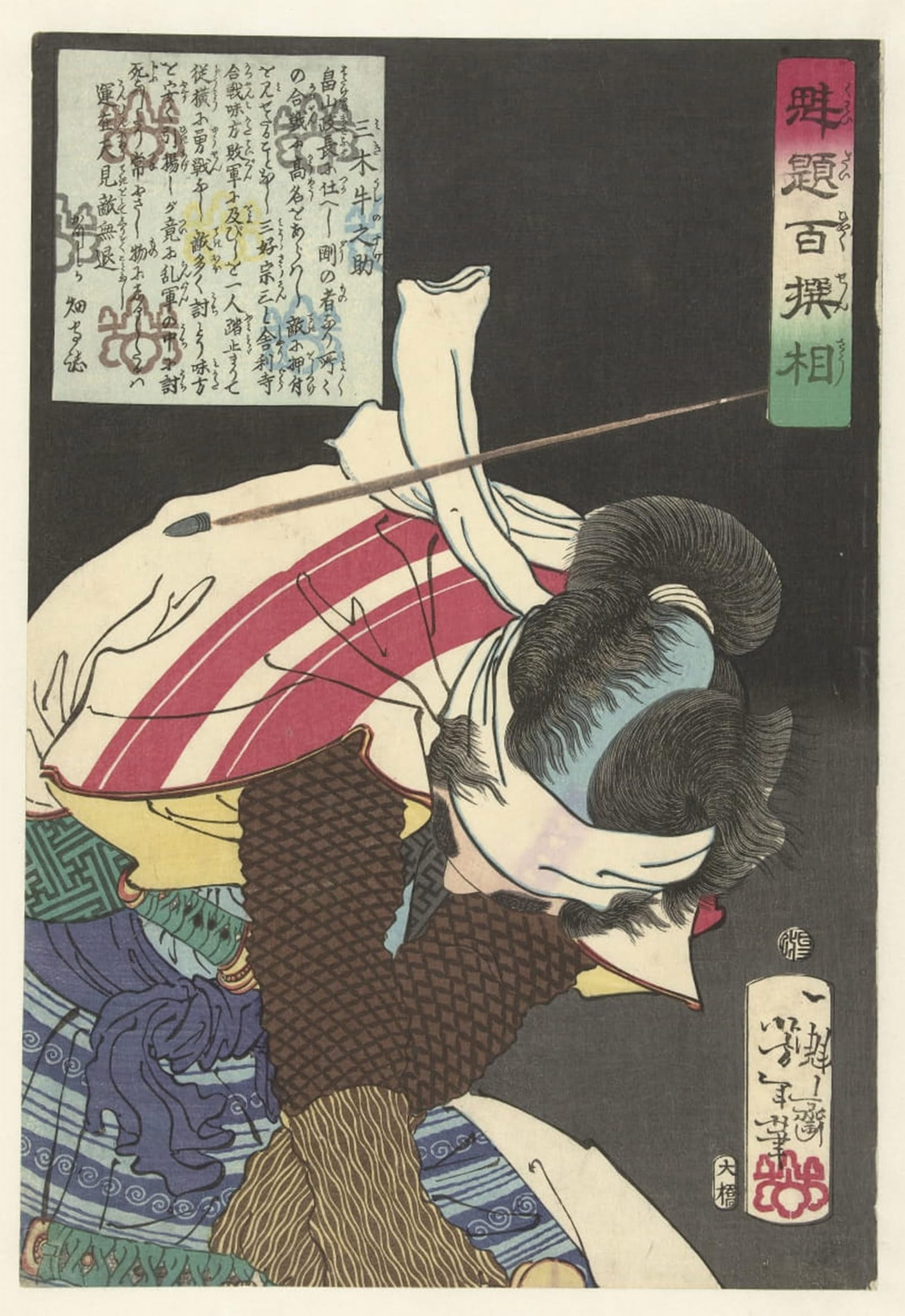 Serendipitp No Frame Retro Picture Poster Wall Art Pictures Painting Famous Painting By Tsukioka Yoshitoshi Wall Art Canvas Print For Wall Decor 60X90cm