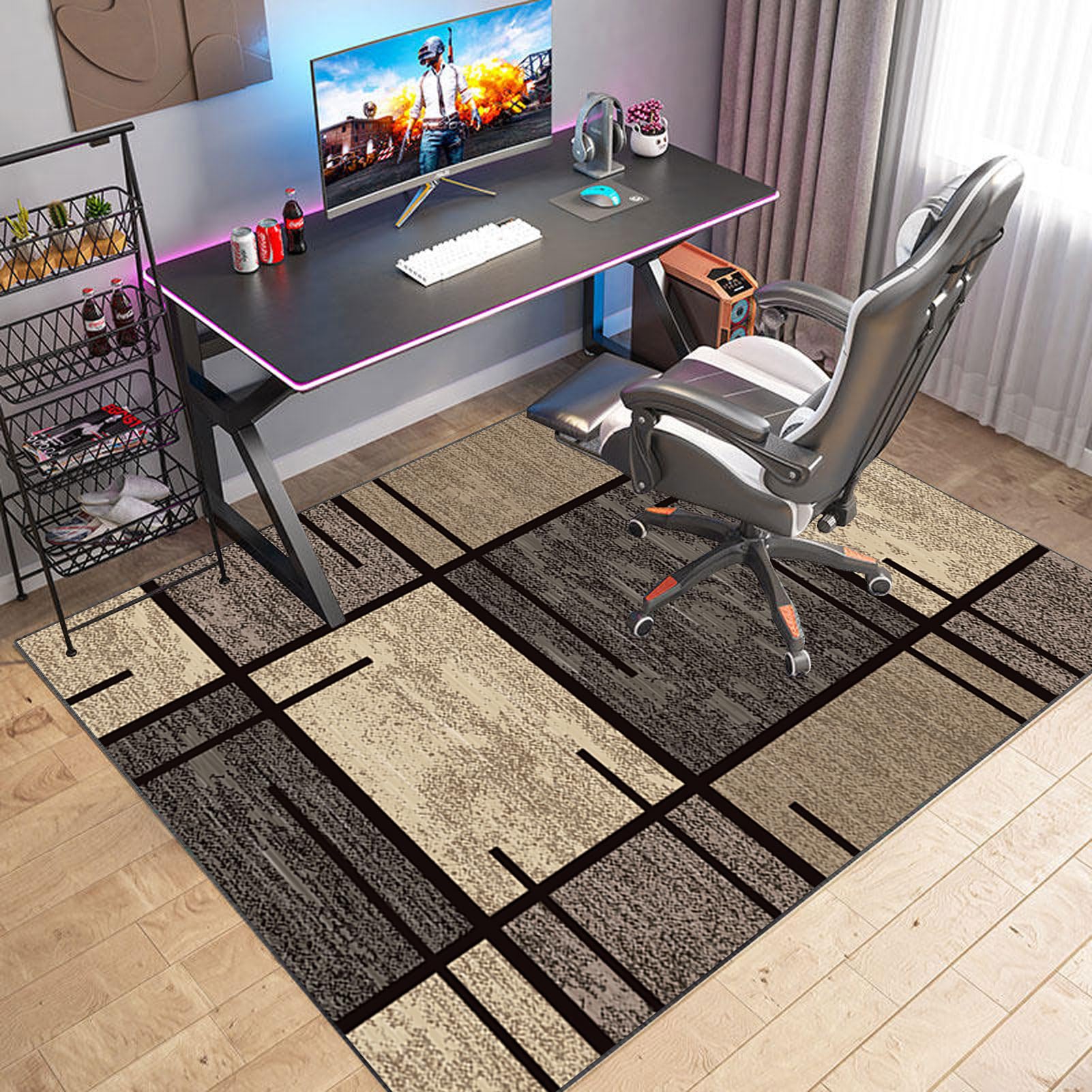 Bürostuhlmatte 120x90 Cm Für Hartholzböden – Rutschfeste Schutzmatte Für Gaming- & Bürostühle