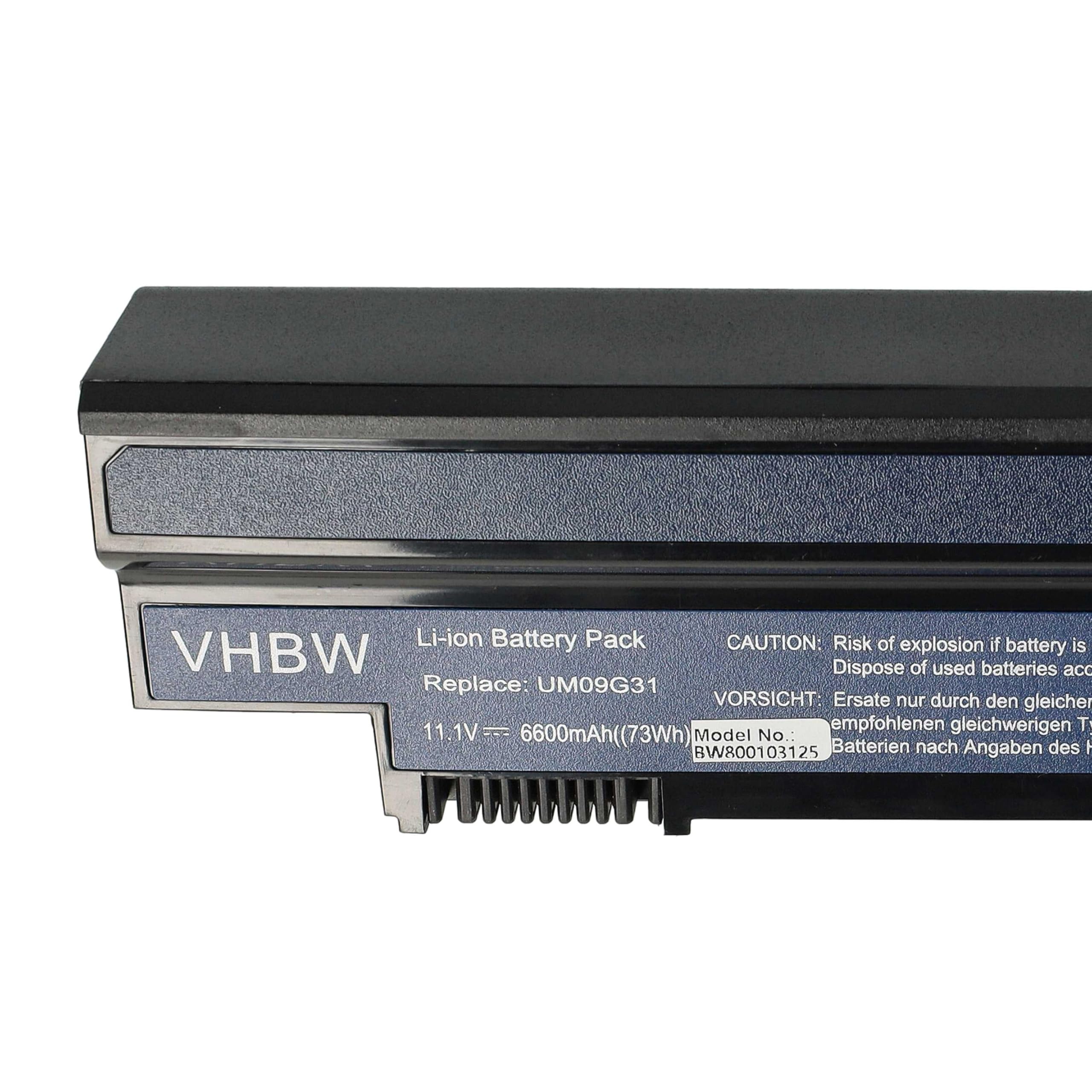 Vhbw Batteria Compatibile Per Acer Aspire One 532H – 4400mAh, 10.8V, Li-Ion - 4