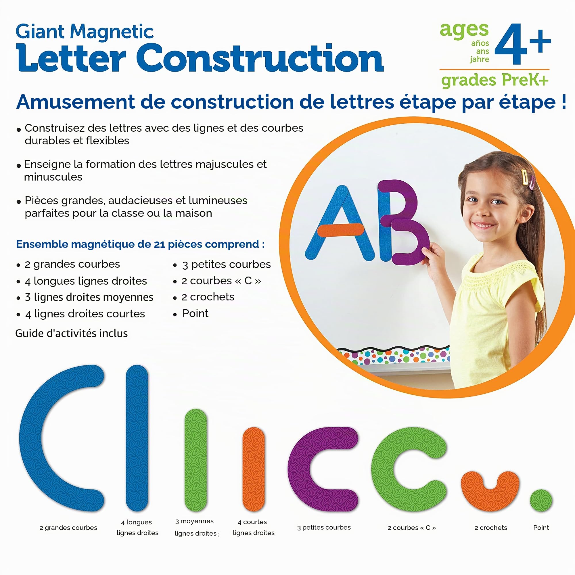 Learning Resources Kit De Démonstration Aimanté De Construction De Lettres De -
