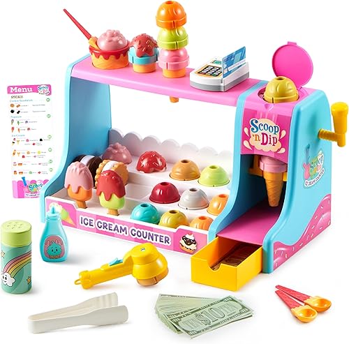 Juguete de simulación para hacer helados, juego de juguetes de comida, accesorios de cocina, regalos preescolares de Navidad para niñas, niños