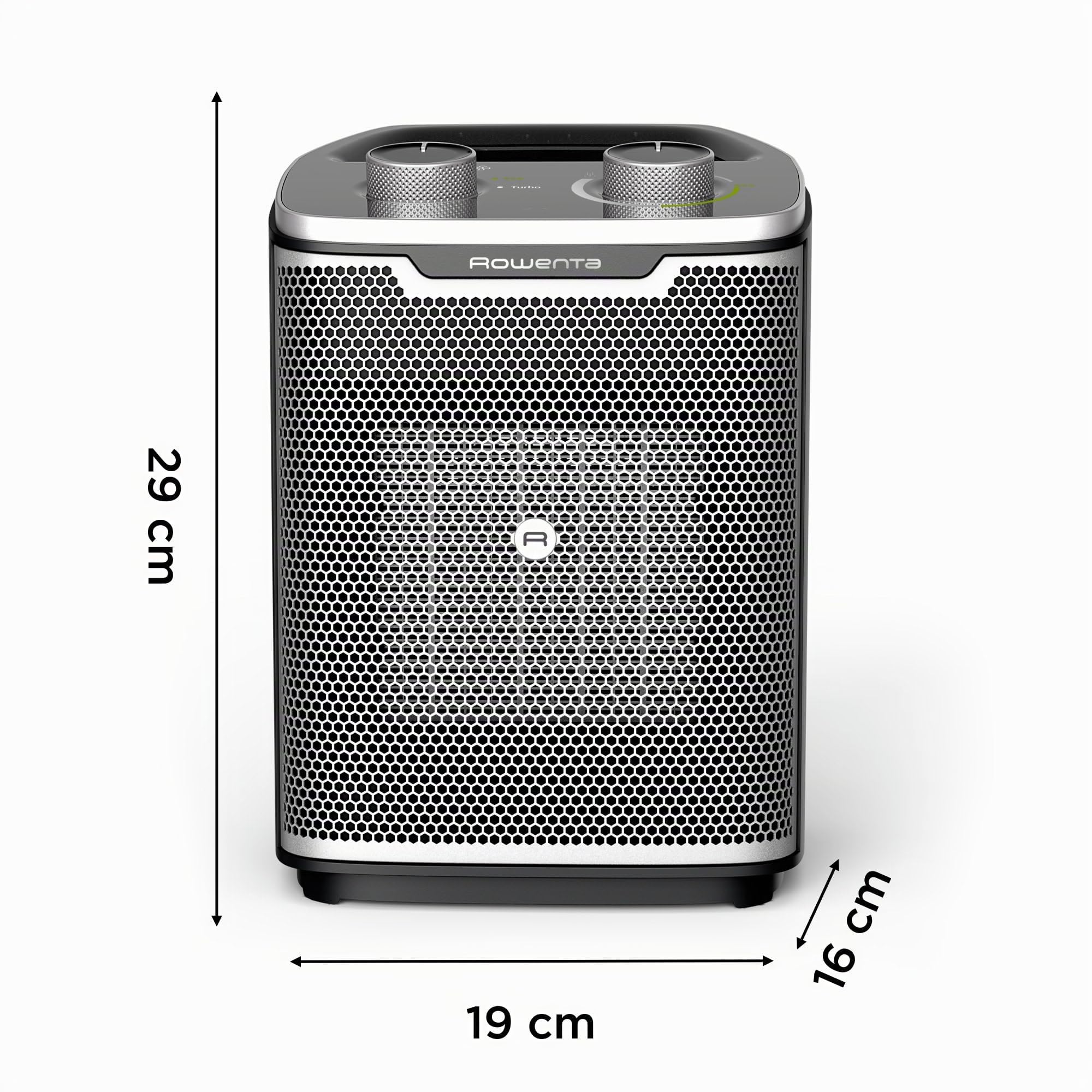 Rowenta Intense Comfort+, Termoventilatore Silenzioso e Compatto, Riscaldamento Rapido, Potenza di 2000W, Modalità Turbo e Eco, Sicuro e Potente, SO2350