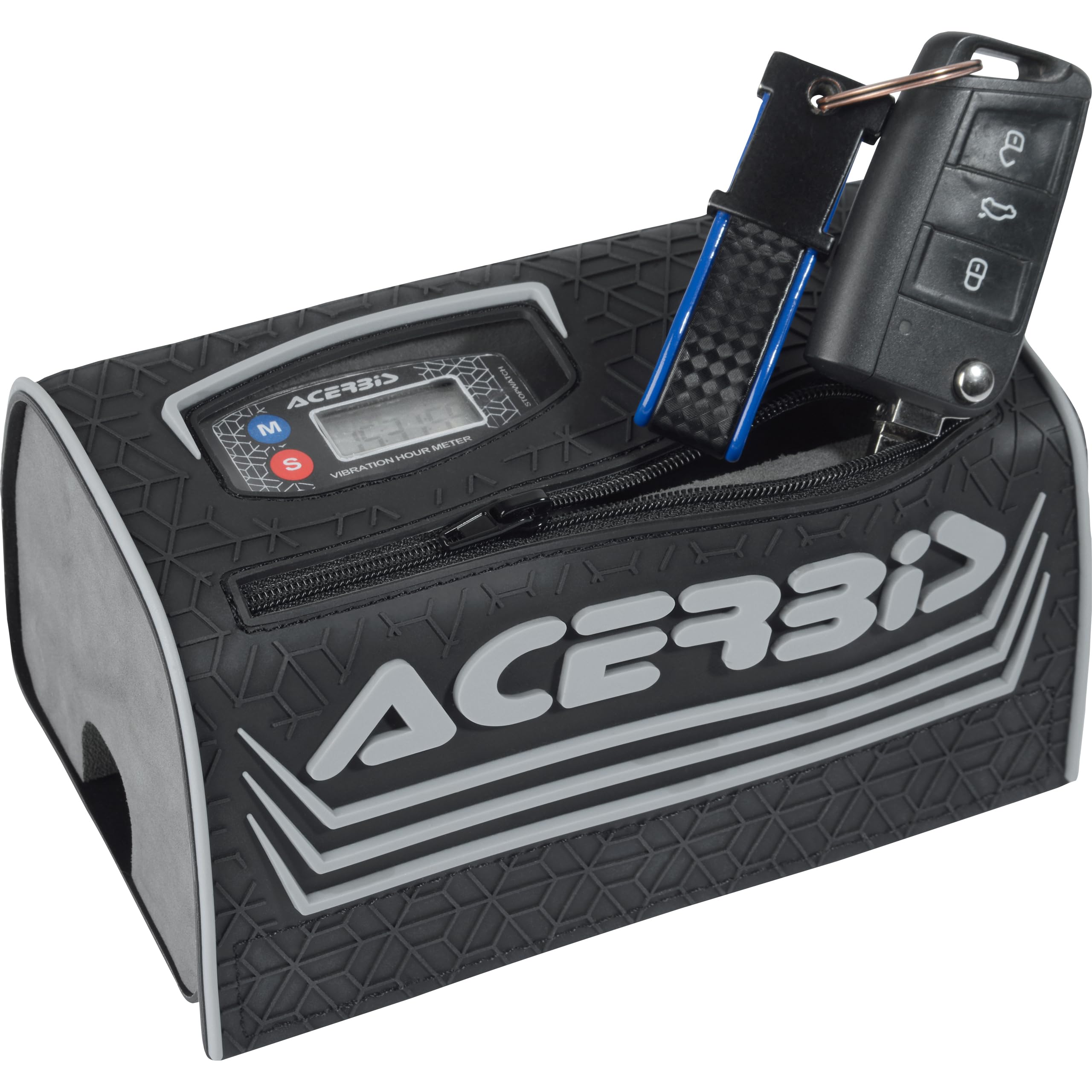 Acerbis 0024501.315 Cuscinetto per manubrio da moto da 28,6 mm con microcomputer, colore: nero