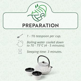 Jasmine Queen Premium Loose Leaf Green Tea With Jasmine – Low Caffeine Imperial Chinese Tea – Relaxing & Calming (175g)