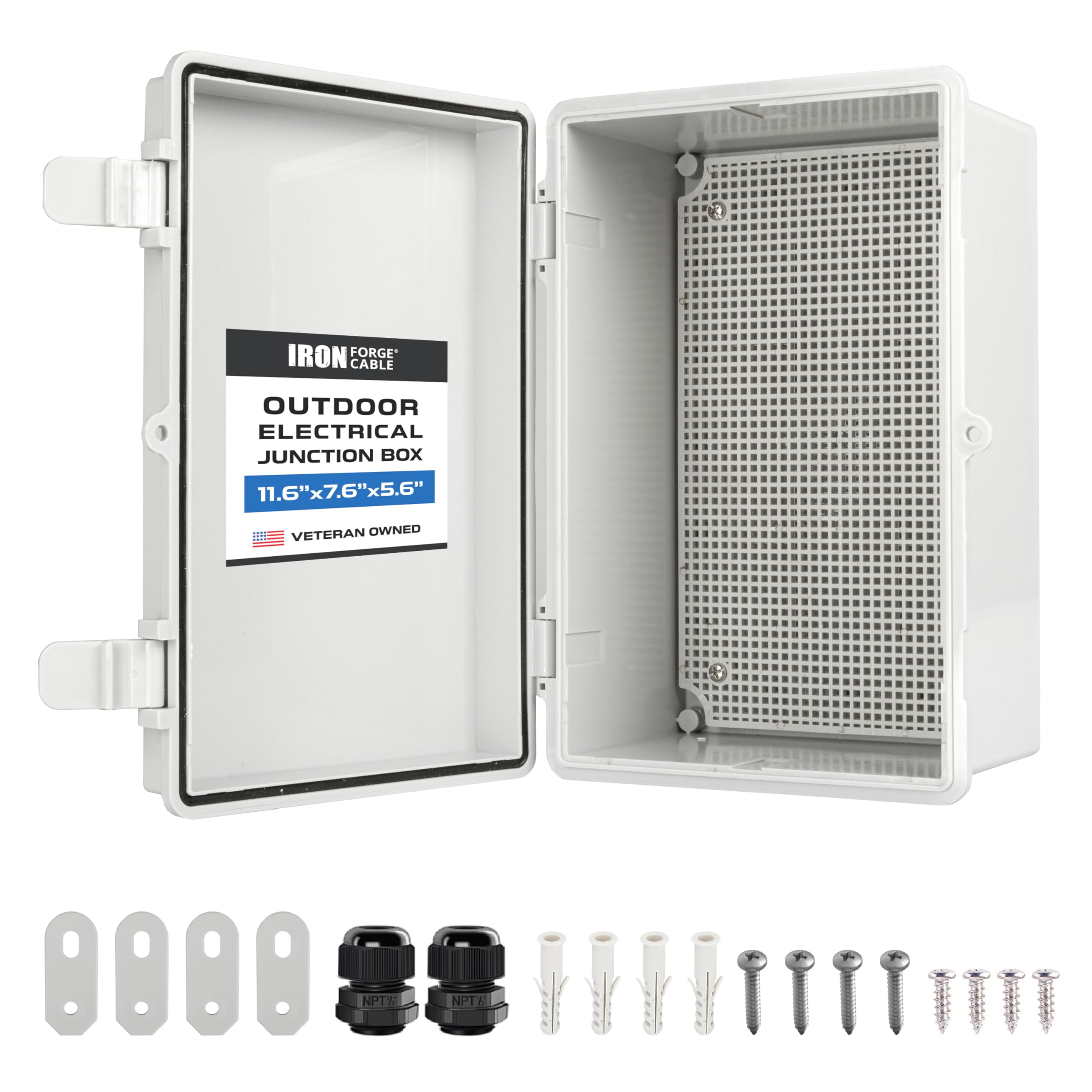 Iron Forge Outdoor Junction Box - Waterproof -9 Iron Forge Outdoor Junction Box - Waterproof -9