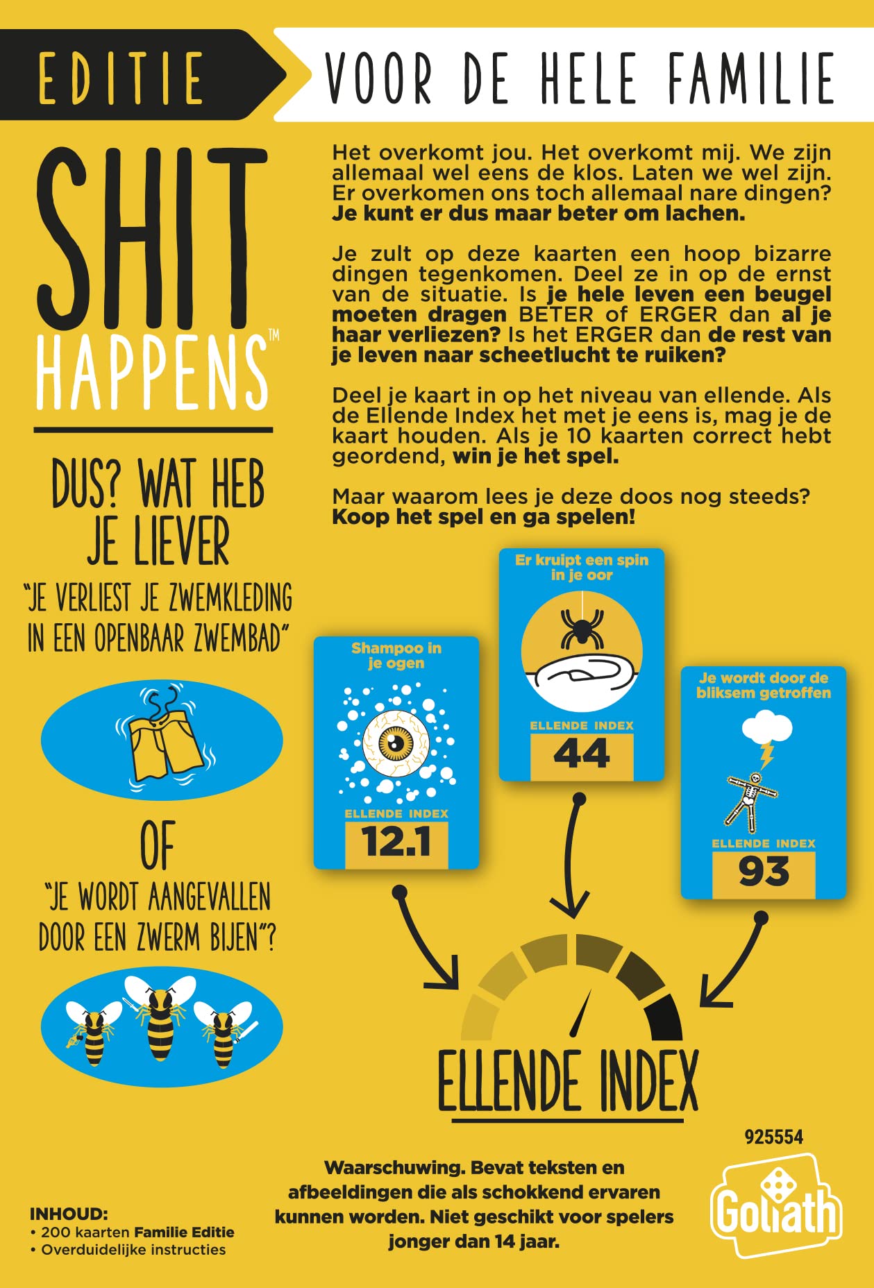Shit Happens - Il Gioco Della Sfiga. Gioco da tavolo - Goliath - Giochi di ruolo e strategia - Giocattoli