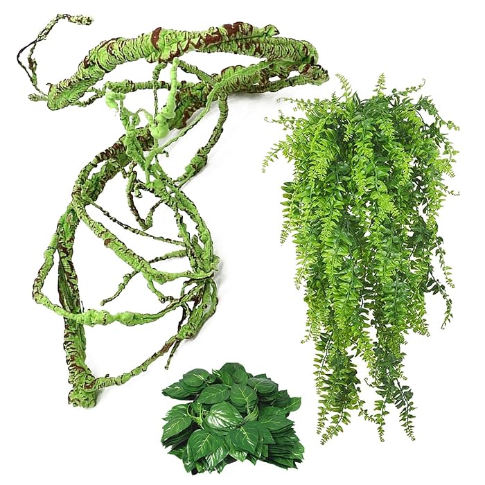 Buy kathson Reptile Vines Plants Flexible Bendable Jungle Climbing Vine