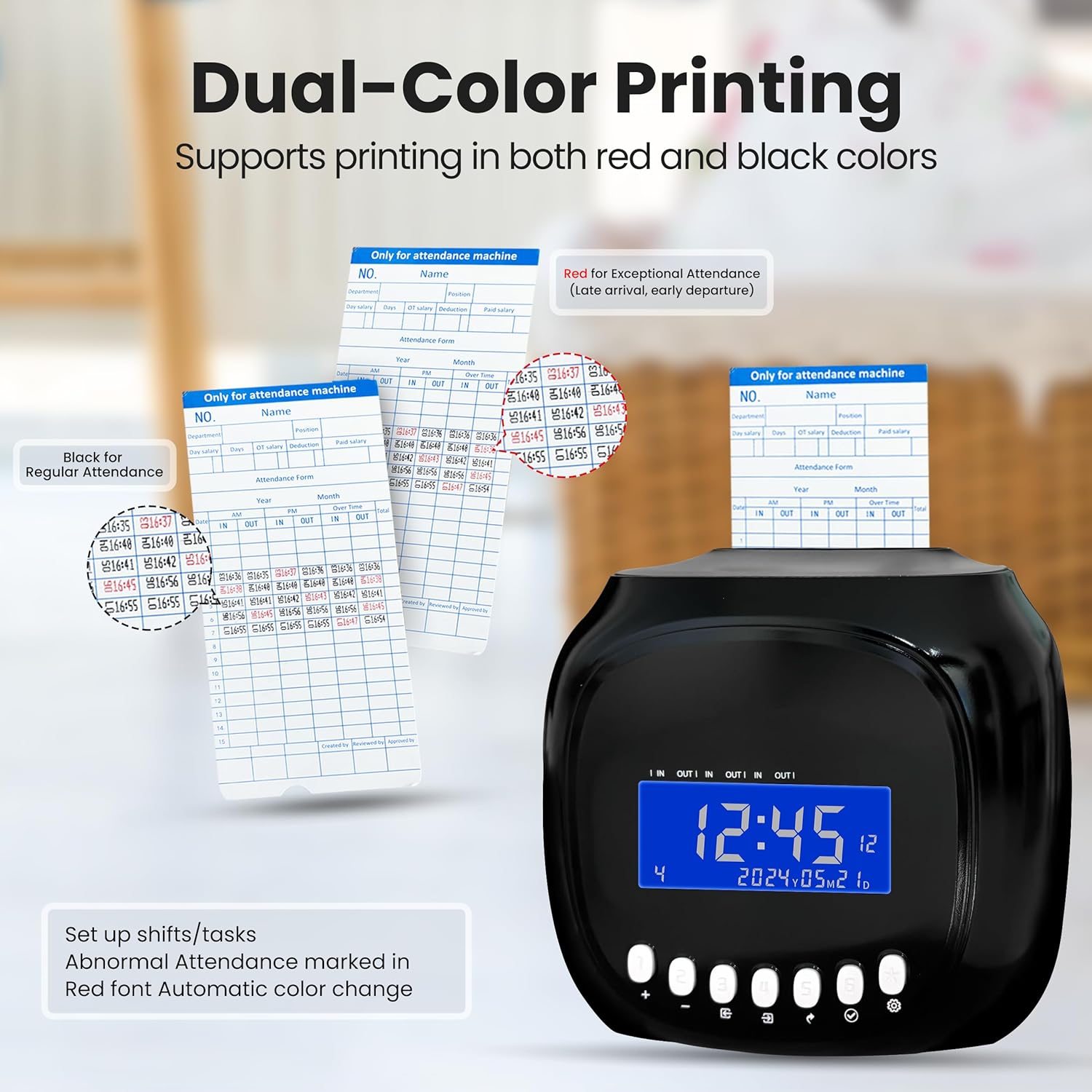 パンチカード式出勤管理機– 小規模ビジネス向けタイムトラッカー・バンディクロック パンチカード式出勤管理機– 小規模ビジネス向けタイムトラッカー