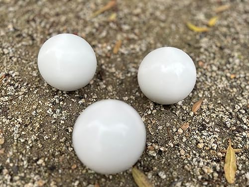 BuyBocceBalls Listado - Calidad Premium, Pallino o Pallina oficial de grado torneo para bochas - Tamaño reglamentario 2.362 in - Blanco - Paquete de