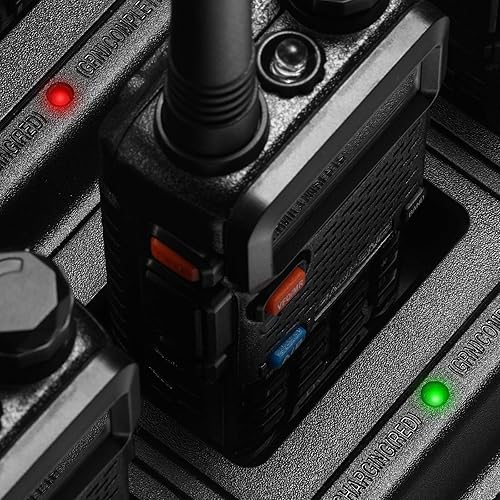 Miniatura 7 de BAOFENG UV-5R Cargador de seis vías Estación de carga multiunidad para BF-F8HP UV-5R+ UV-5RE UV-5RTP UV-5X3 Walkie Talkie y batería, paquete de 1