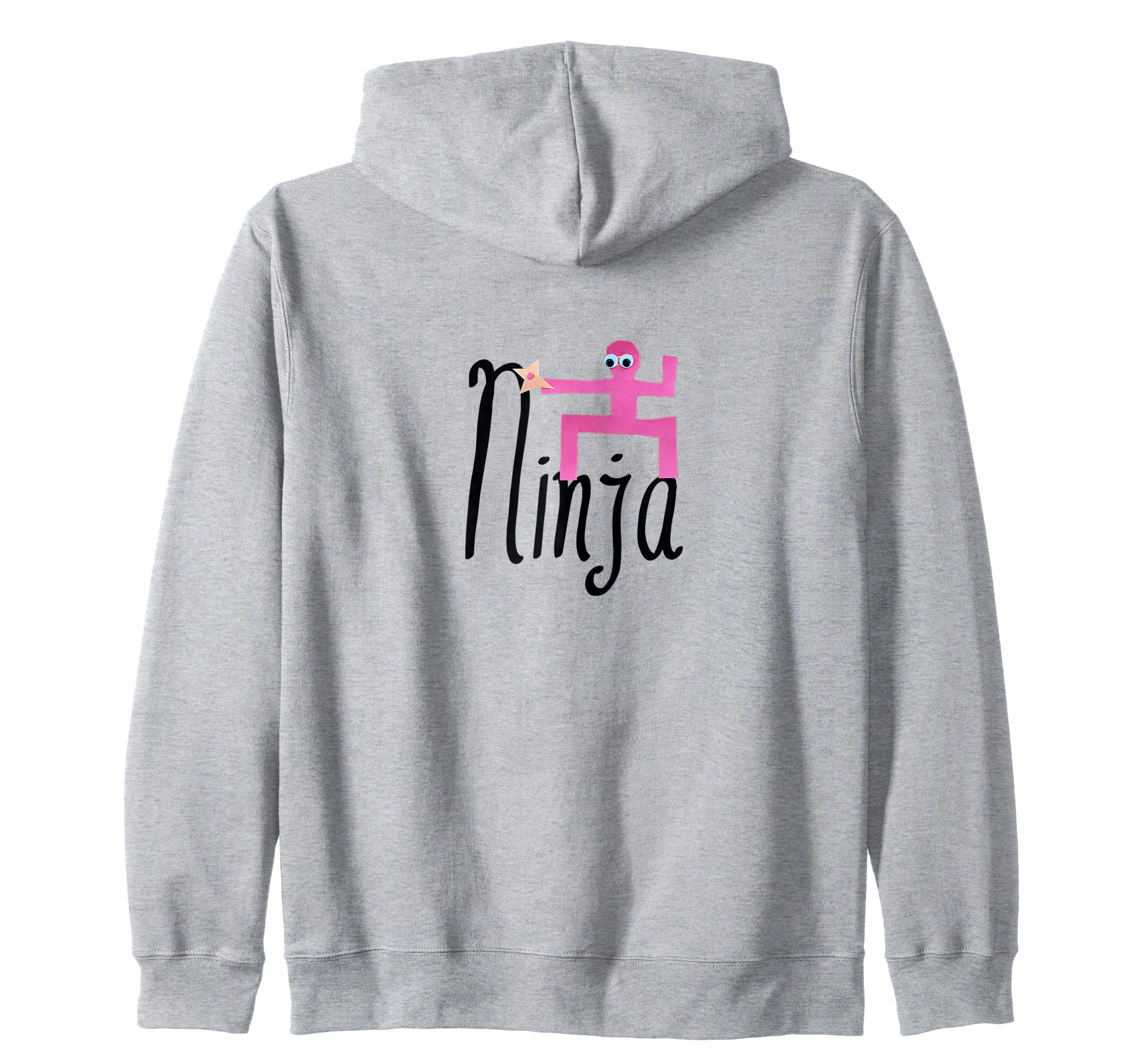 Pink Ninja art fun Ninja girls art pink ninja Zip Hoodie