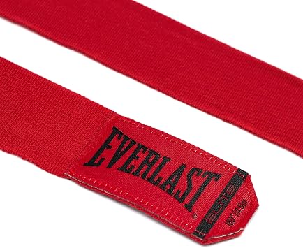 EVERLAST 180 Handwrap 457 Cm Kırmızı Boks Bandajı, Tek Ebat, BOXBNDEVR034, Karışık