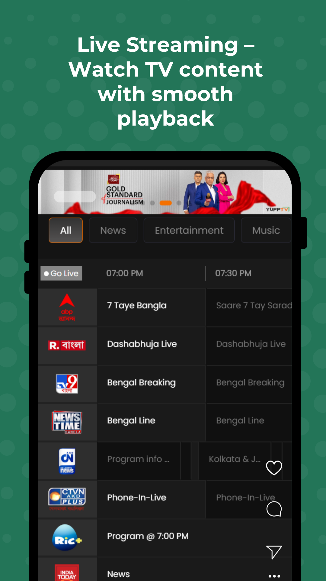 Live TV - Fast Streaming - App on Amazon Appstore