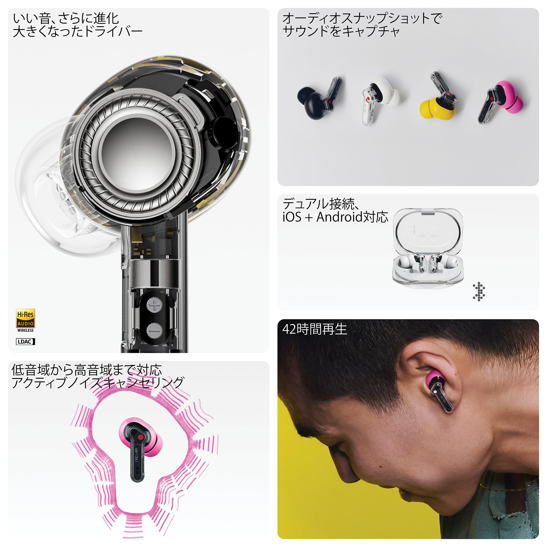 Amazon.co.jp: Nothing (ナッシング) ワイヤレスイヤホン Ear (3a