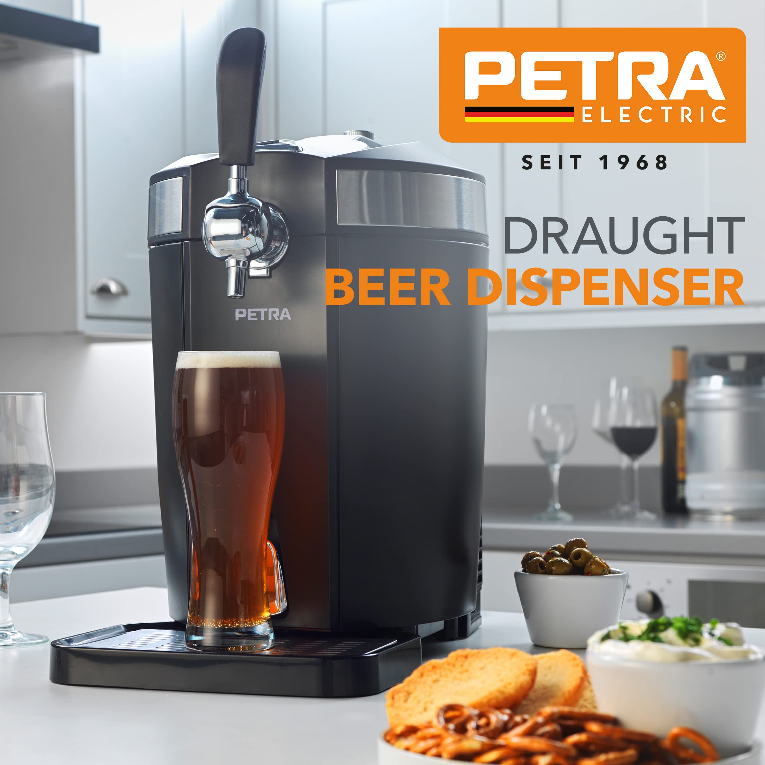Buy Petra PT4919 Chilled Draught Beer Dispenser, Freestanding Home