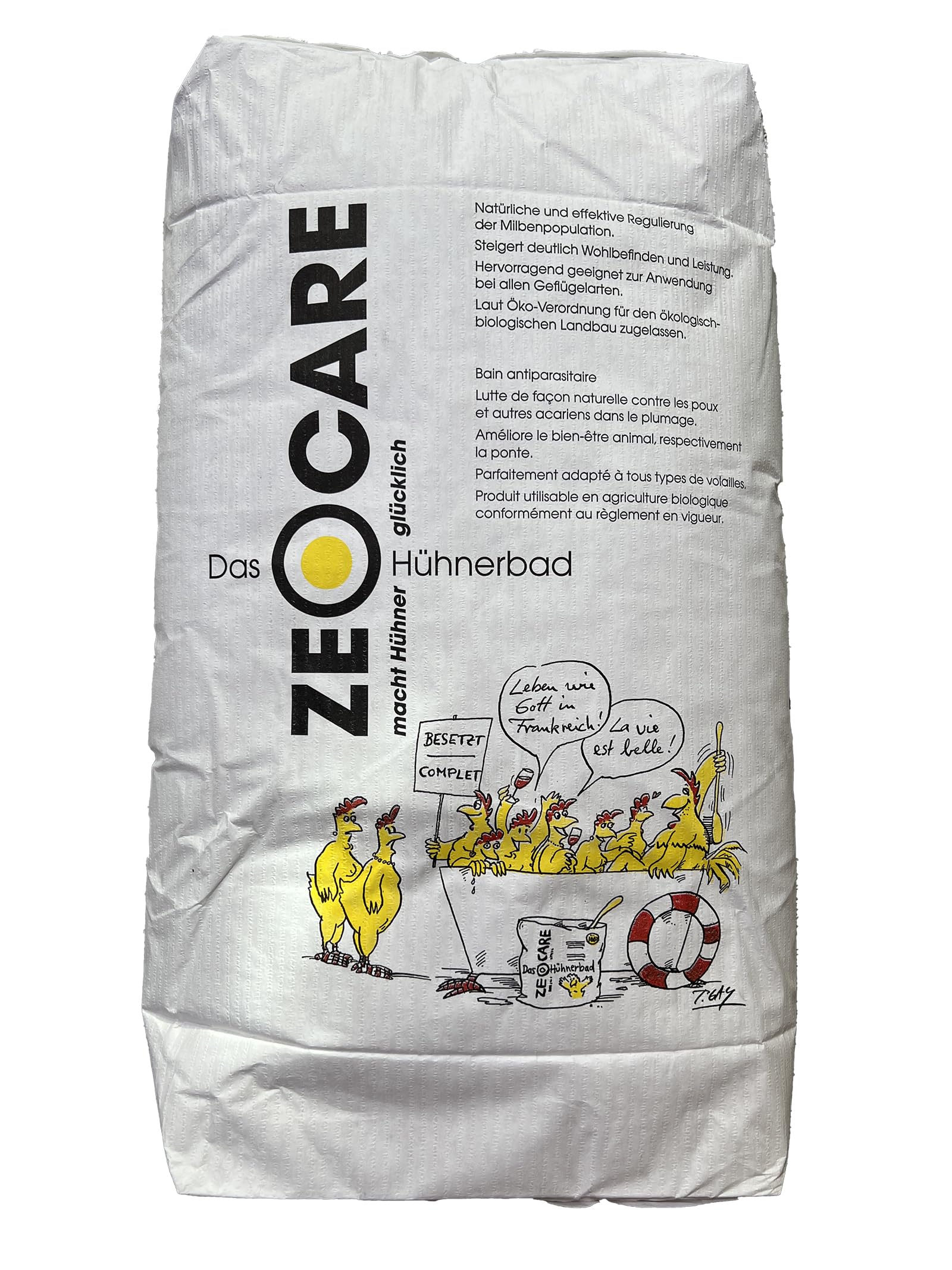 ZEOCARE - Das Hühnerbad 25 kg | Hühner Milbenbekämpfung Milbenbefall Staubbad Sandbad