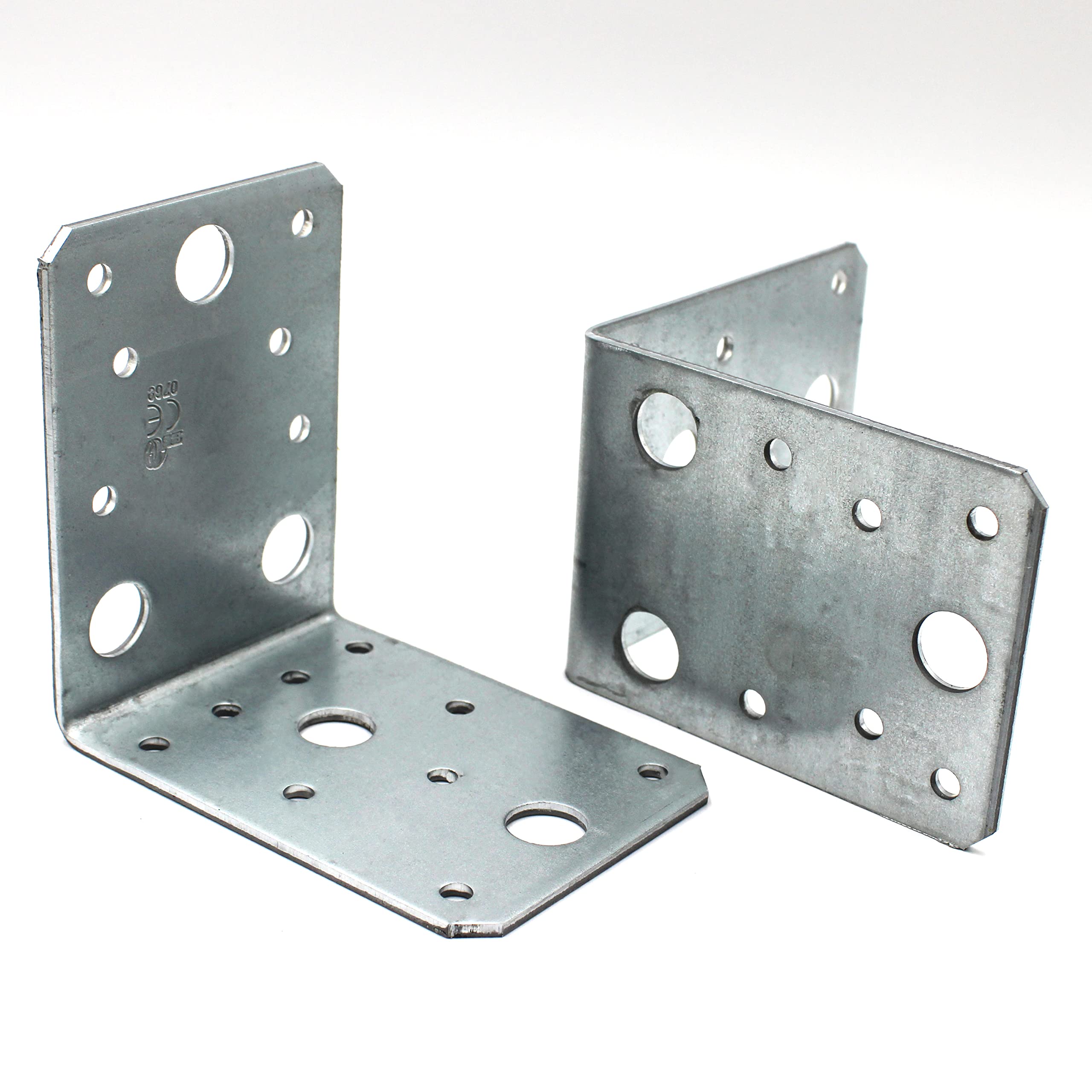 DSM – Winkelverbinder 90x90x65 mm – verzinkter Stahl – 50 Stück | mit CE-Zertifizierung [TrueSpec Präzision] Made in Germany – Winkel, Metallwinkel, Holzverbinder Metall, Montagewinkel