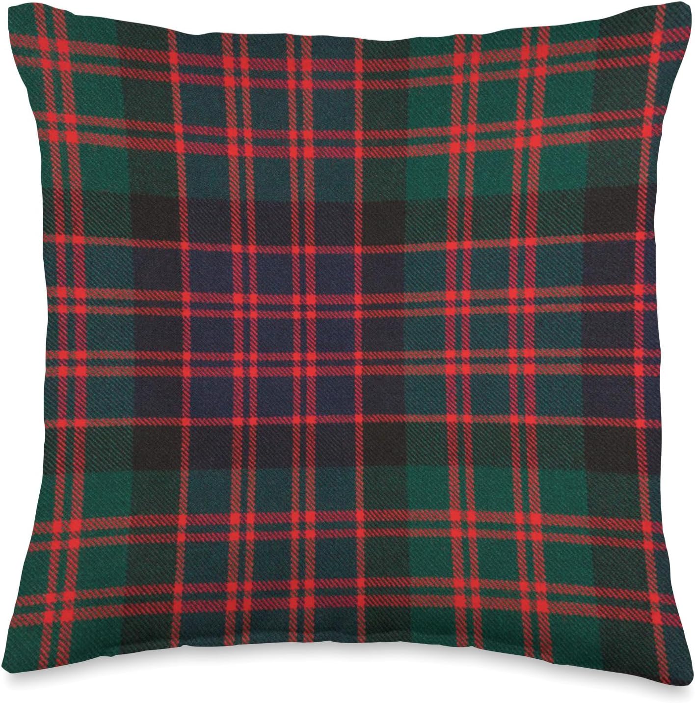 Clan MacDonald Scottish Tartan Family Plaid Throw Pillow