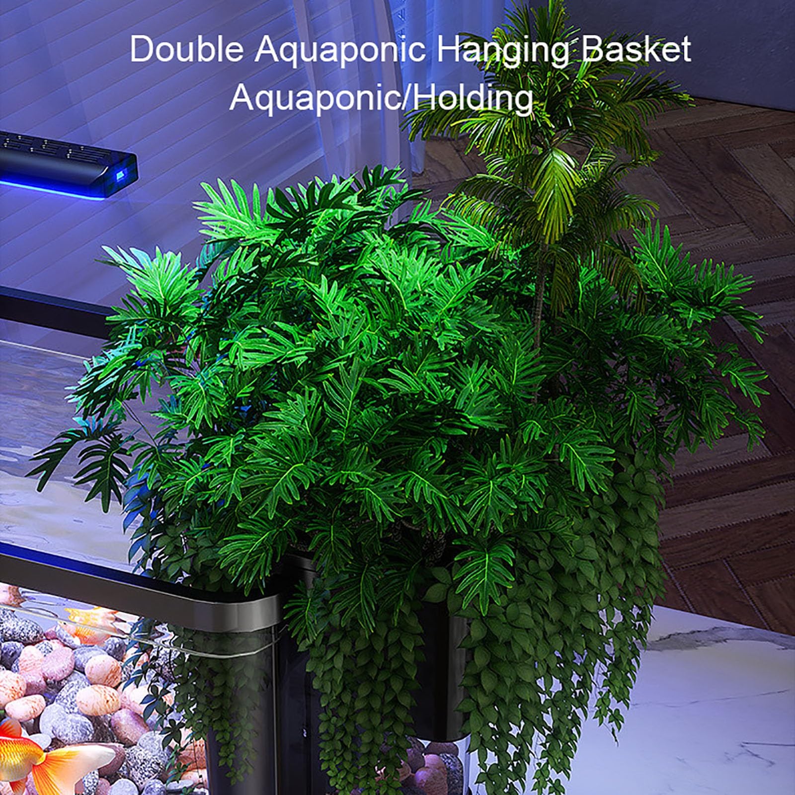 Aquarium avec Filtre Et Lumière, Kit Complet D'aquarium LED pour Petits Poissons, Betta, Chambre d'enfant, Bureau(Medium)
