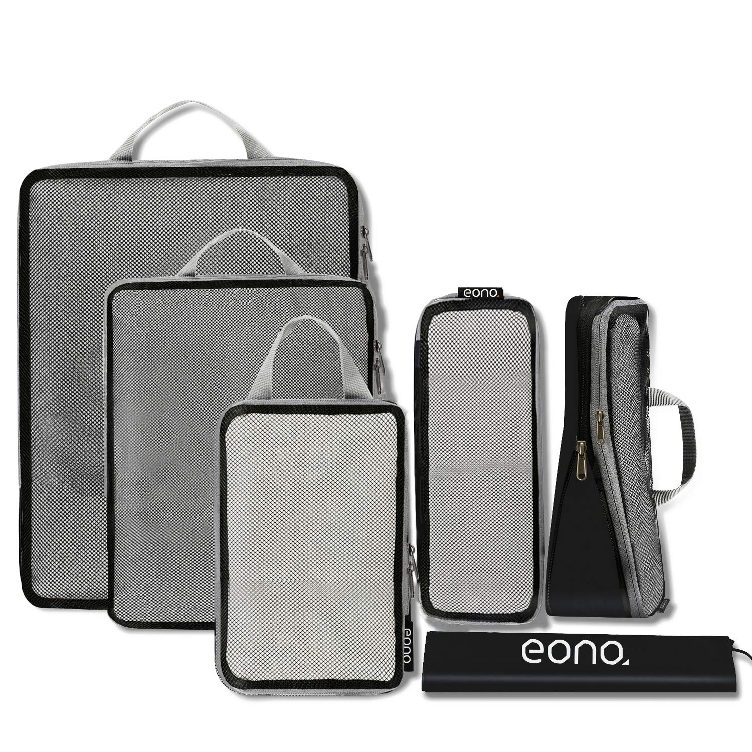 Buy Amazon Brand Eono Compression Packing Cubes, Luggage Organiser
