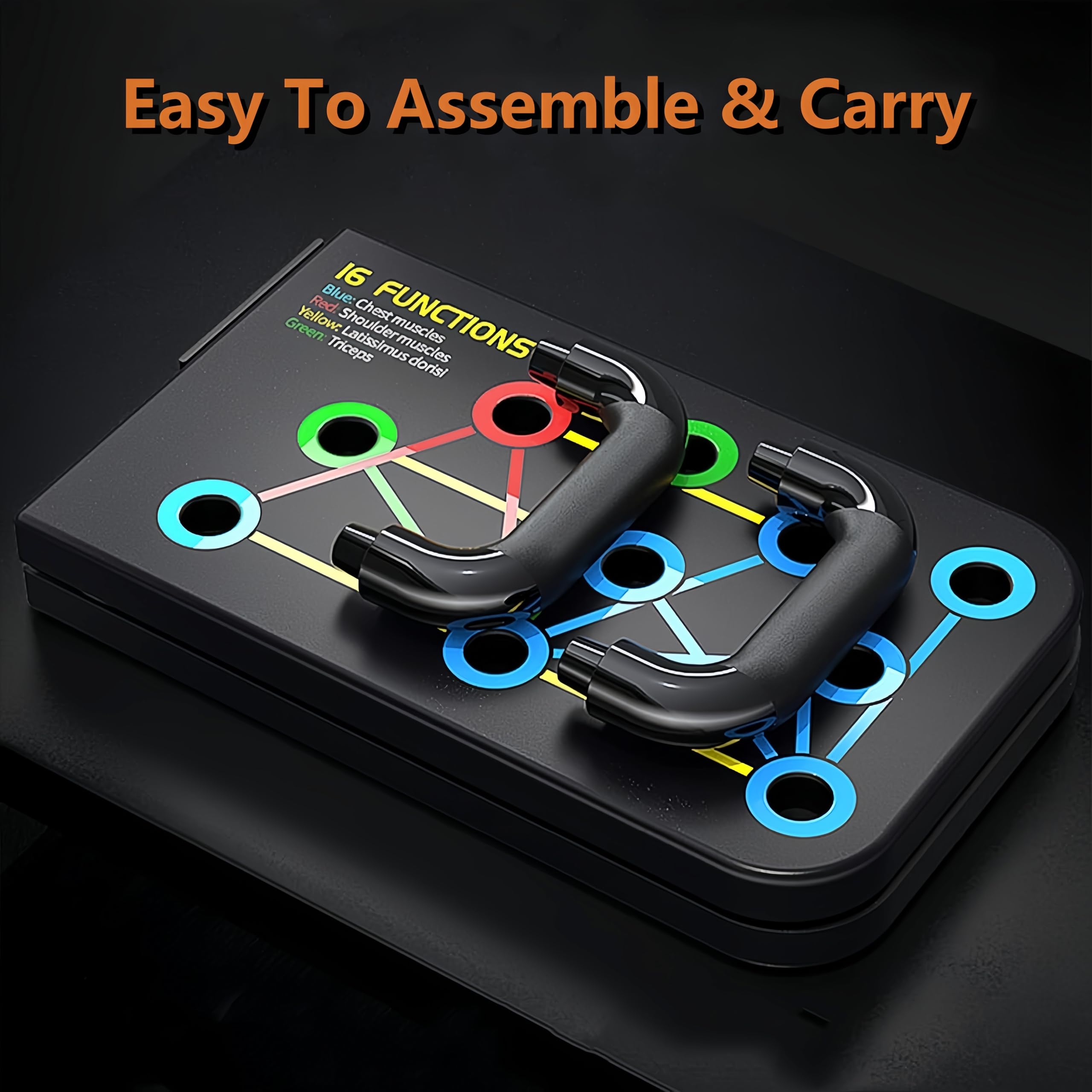 flintronic Push Up Bar/Board, Pushup Stand/Board, Struttura Antiscivolo Robusta, per Uomini e Donne Allenamento Muscolare e Allenamento della Forza