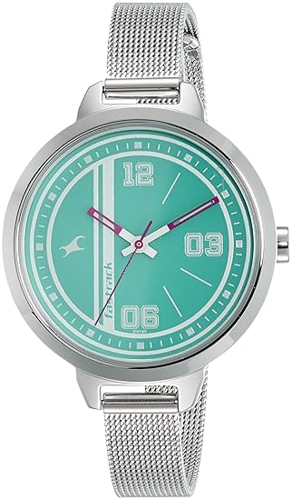 Fastrack Varsity Analog Silver Dial Womens Watch -NL6174SM01 / NL6174SM01