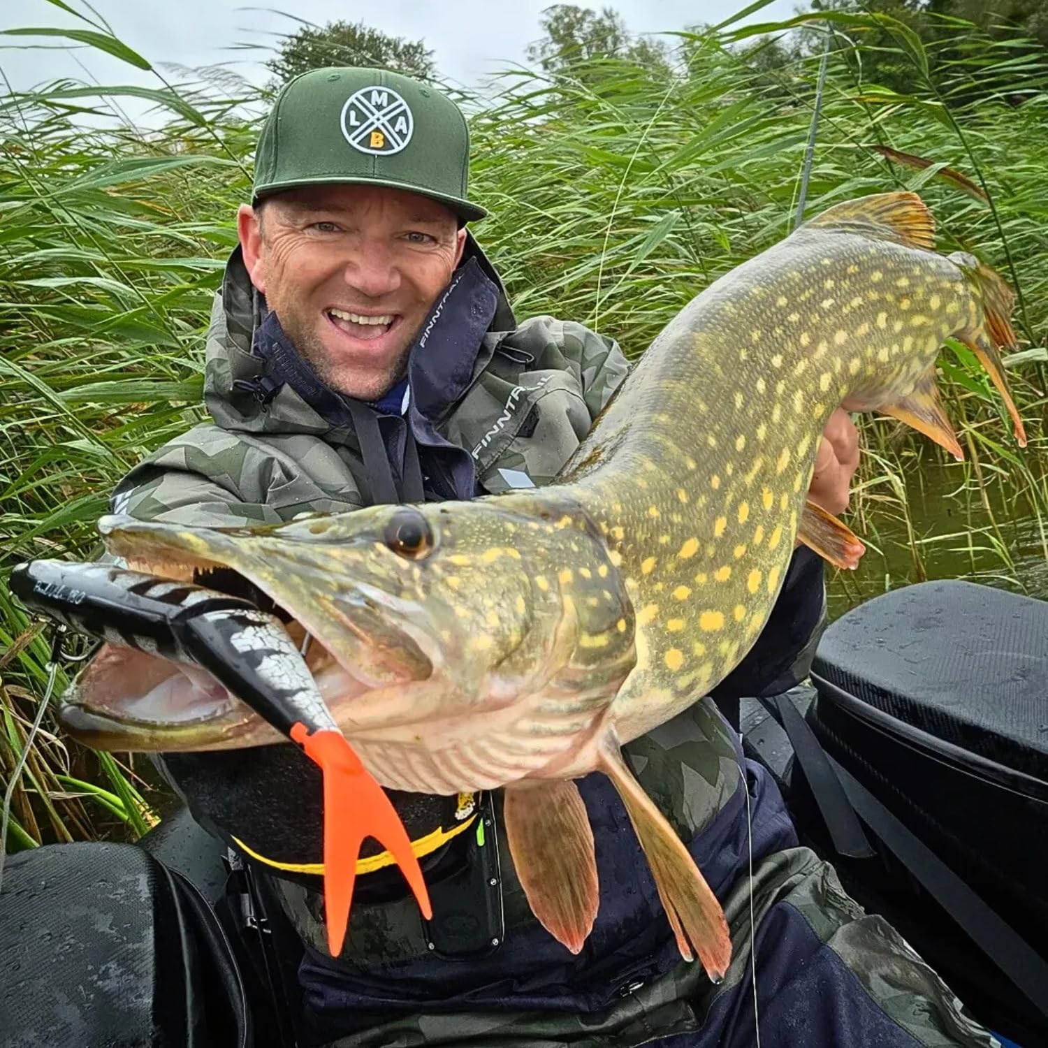 LMAB Real Vibe 180 Swimbait sinkend Hecht Köder groß zum Spinnfischen, Glidebait, Big Bait, Swim Bait Wobbler, Hardbait für Raubfische