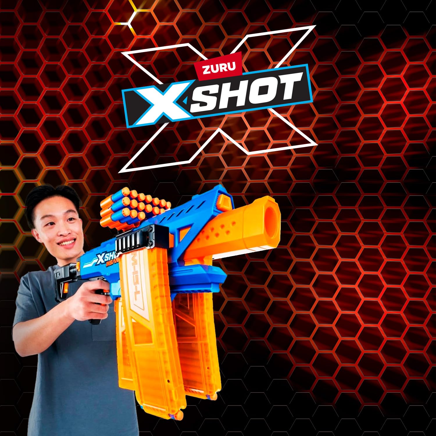 Candide, X-Shot, Lançador de Dardos, Insanity Motorized Clip Mania