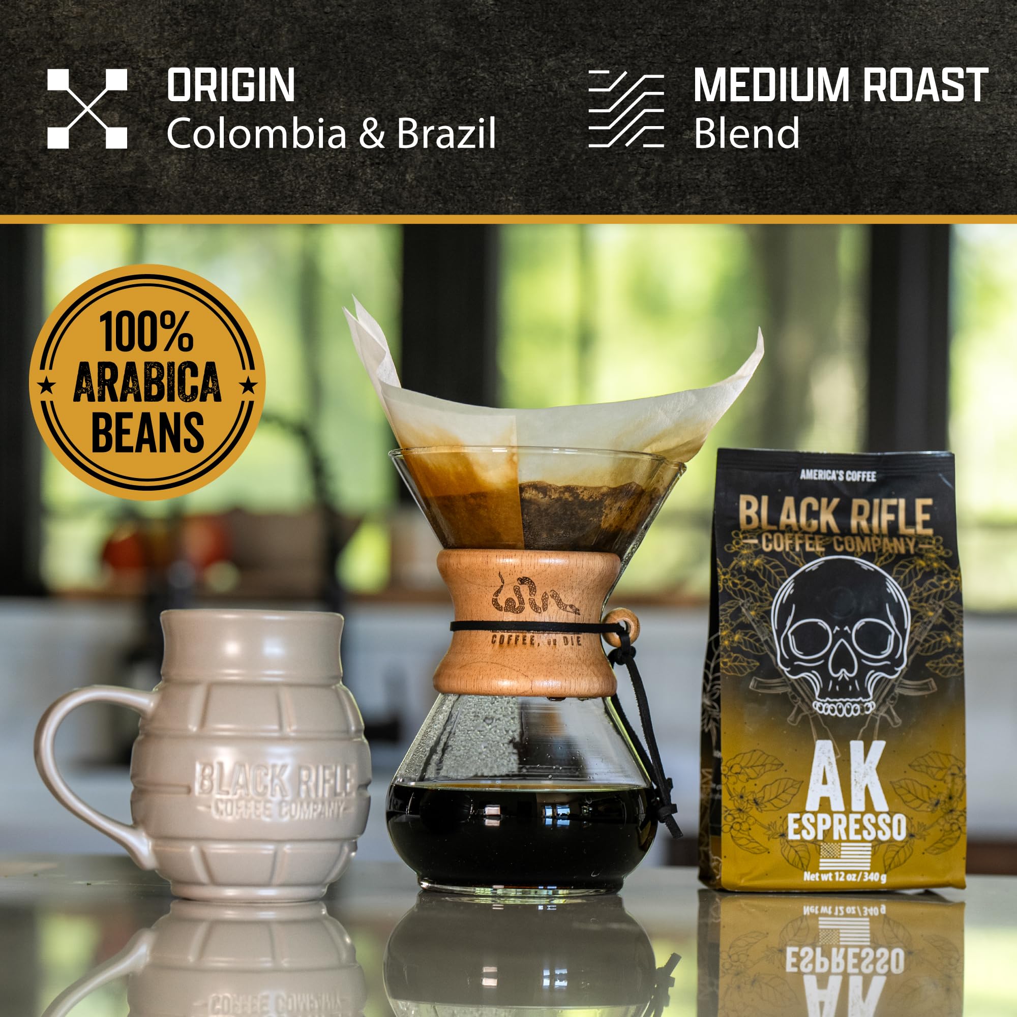 Amazon.com : Black Rifle Coffee Company, AK-47 Espresso,100