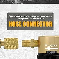 Vista 4 de Herramienta de purga de nitrógeno, regulador de flujo de nitrógeno de purga HVAC, amarillo