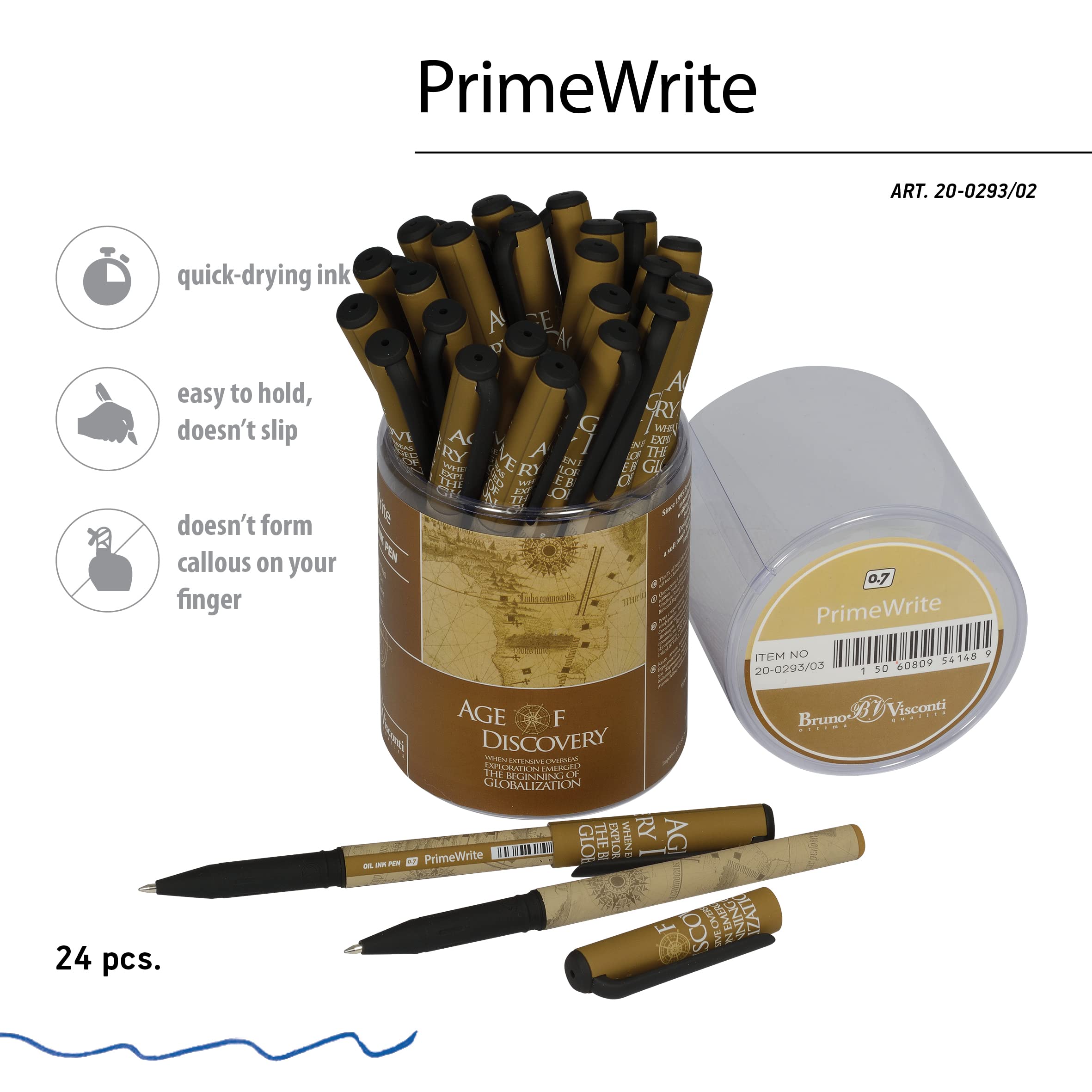 "PrimeWrite. Age of Discovery." długopis 0,7 mm, niebieski (America)