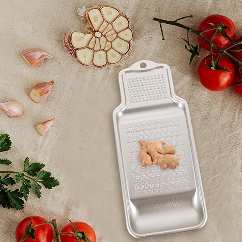 Miniatura 2 de MAGICLULU Rallador de ajo y jengibre, rallador de alimentos de acero inoxidable, rallador de queso de acero inoxidable, rallador de chocolate,