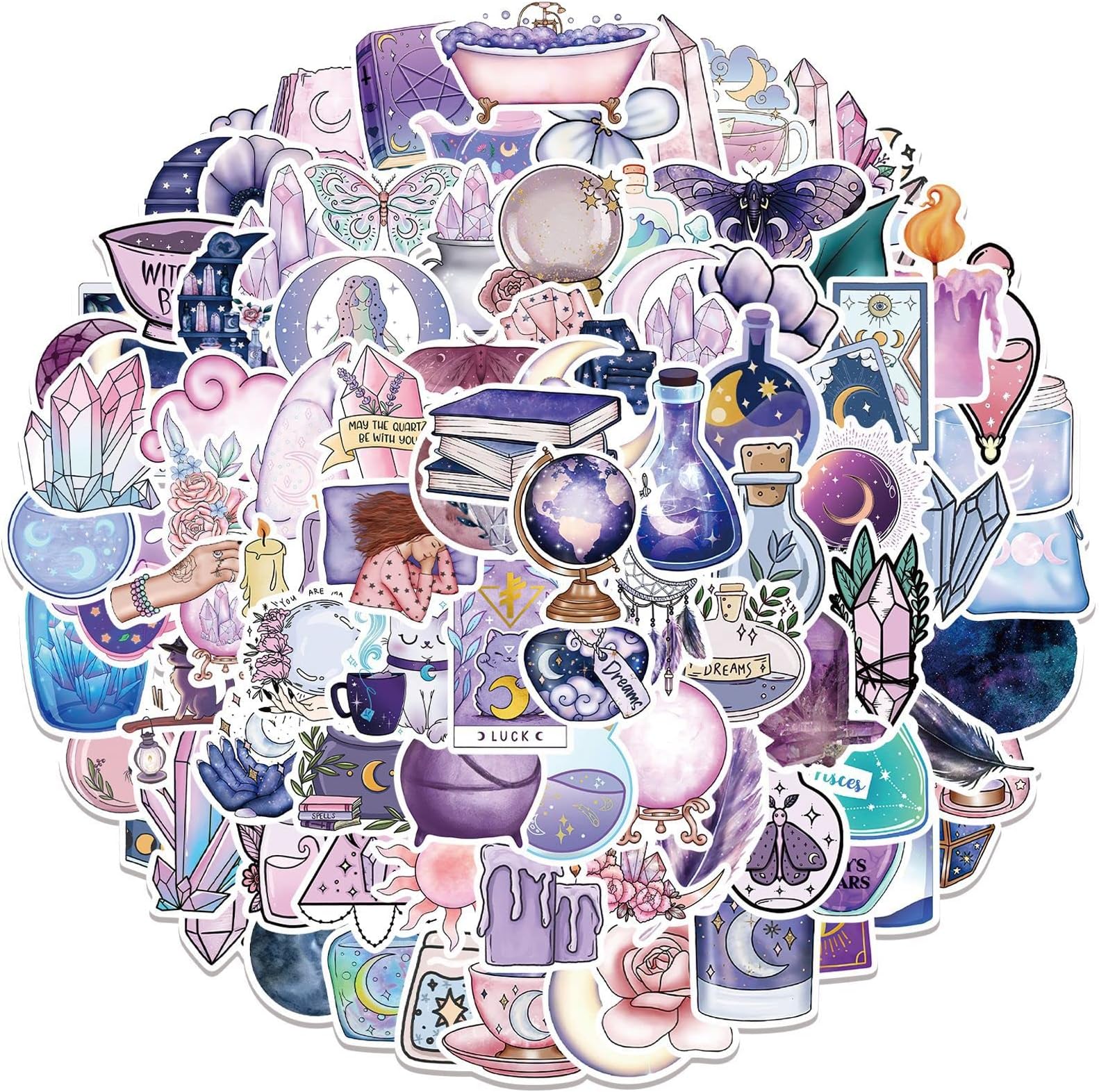 100pcs Funny Aesthetic Stickers for Laptop Vinyl Waterproof Stickers for Water Bottles for Teens Kids