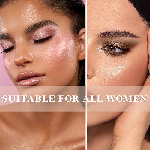 Miniatura 6 de Paleta de sombras de ojos desnudas de 12 colores, paleta de sombras de ojos nude mate natural, brillante, altamente pigmentada, juego de paleta de