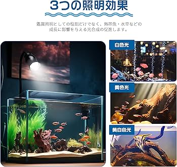 Amazon.co.jp: 水槽照明 アクアリウムライト 3つの照明モード 50CM以内