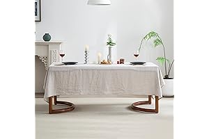 EVERLY Linen Tablecloths for Rectangle Tables | 60 x 108