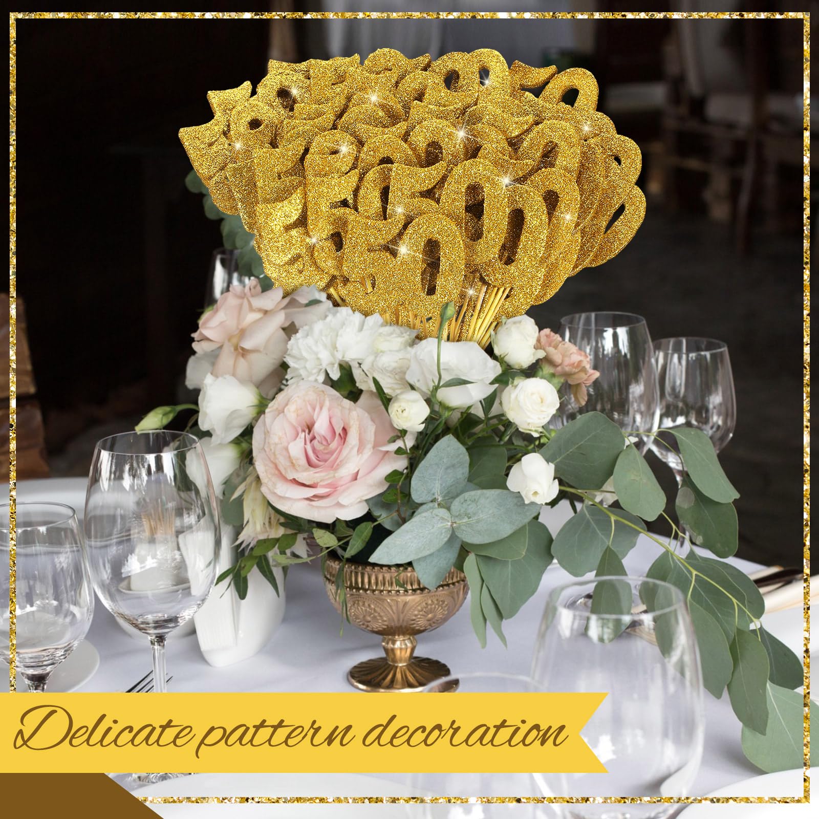 50th Anniversary Table Decorations Aazon.co: Gold Glitter 75th Birthday  Centerpiece Sticks, 12-Pack... 50th Centerpiece Sticks, image size:1600x1600