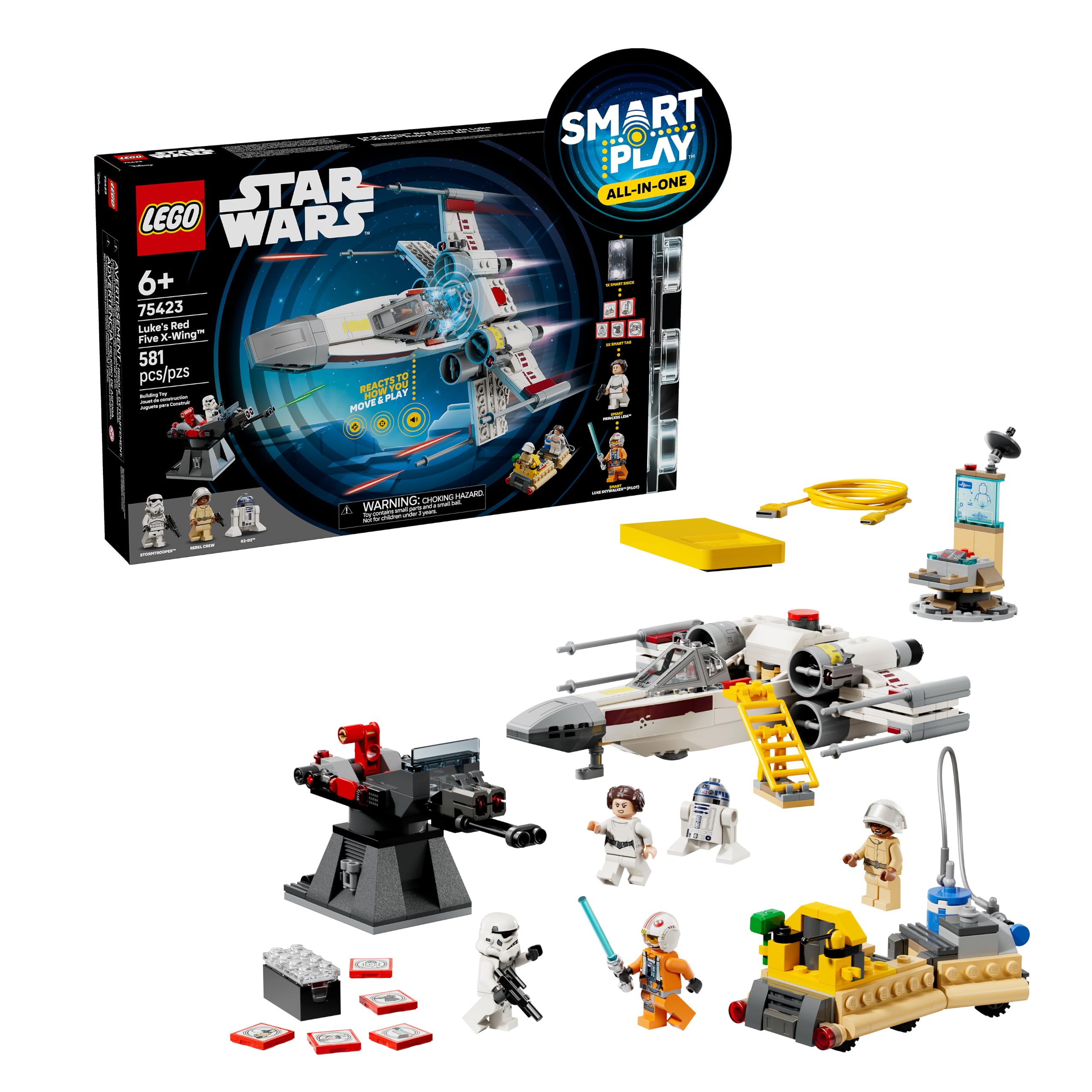 Lego Star Wars Smart Play: Luke'S Red Five X-Wing 75423