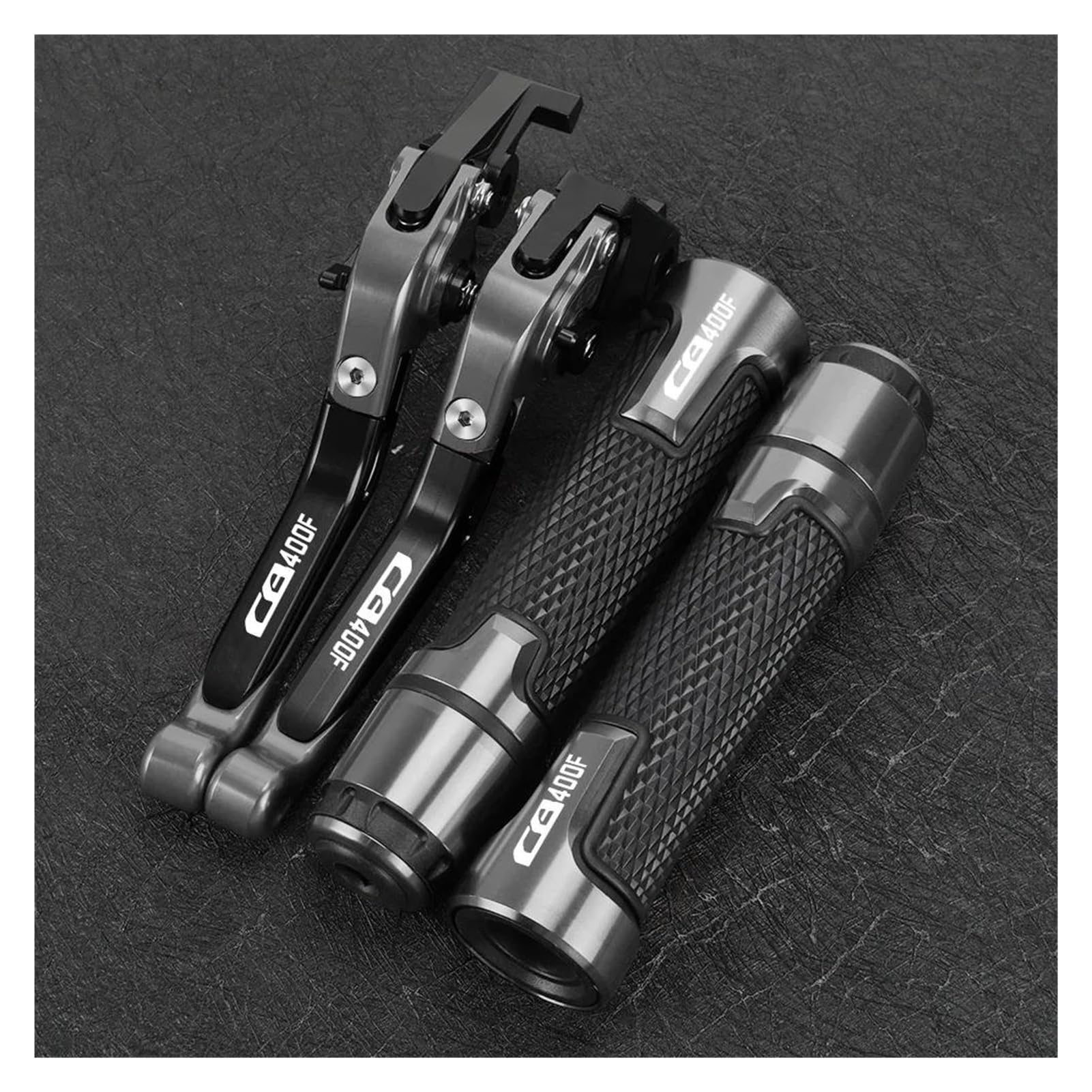 Aobeyo 1 Motorcycle Control Levers Foldable Brake Clutch Levers Handlebar Covers For Cb400f 989-99
