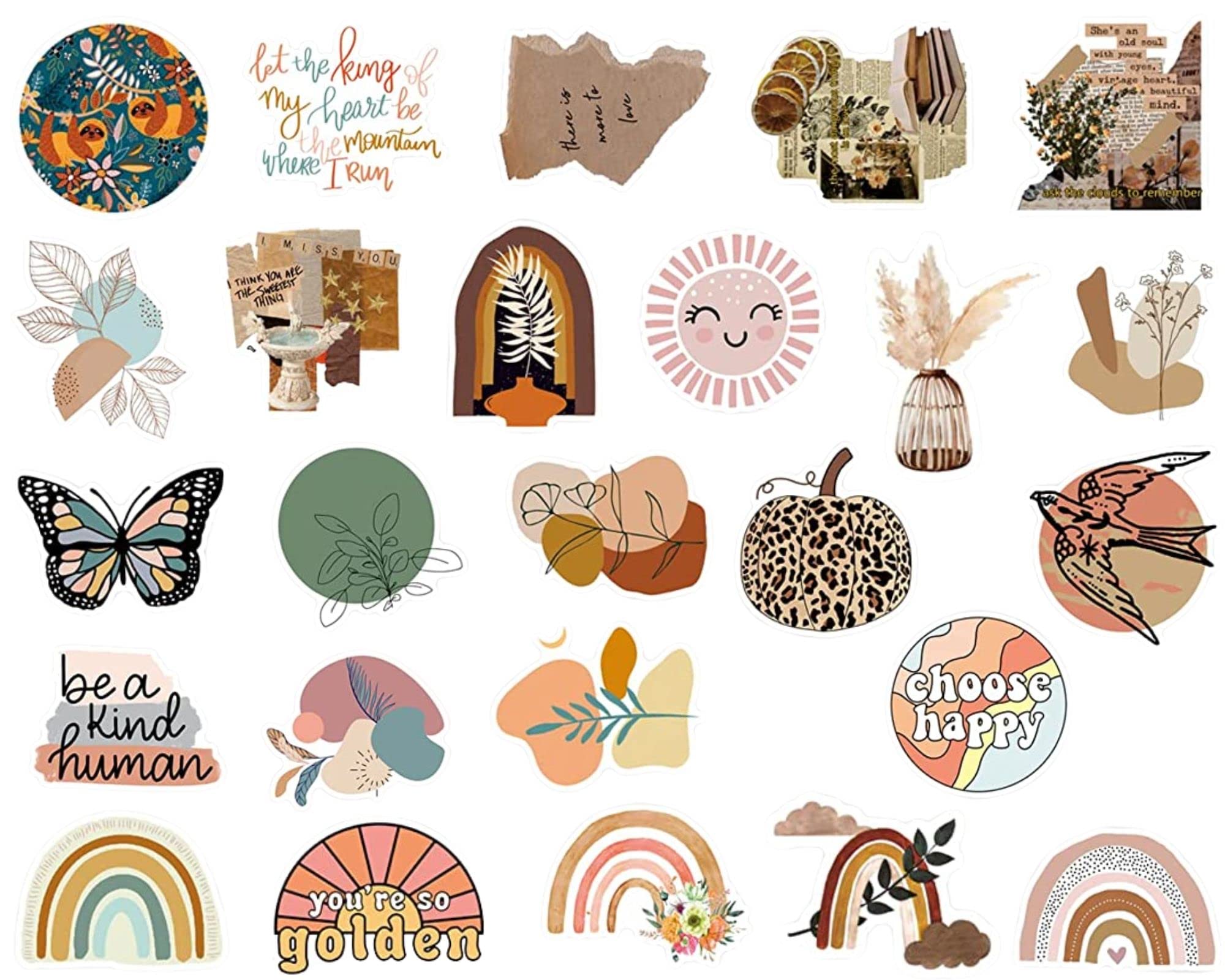 Titu Ki Baatein 50 Pcs Cute Stickers for Teens, Water Bottle Stickers, Preppy Boho Aesthetic Sticker Packs, Vinyl Waterproof Scrapbook Laptop Bulk Stickers for Adults Girls Kids (B0C2QR4GQL) Amazon Price History, Amazon Price Tracker