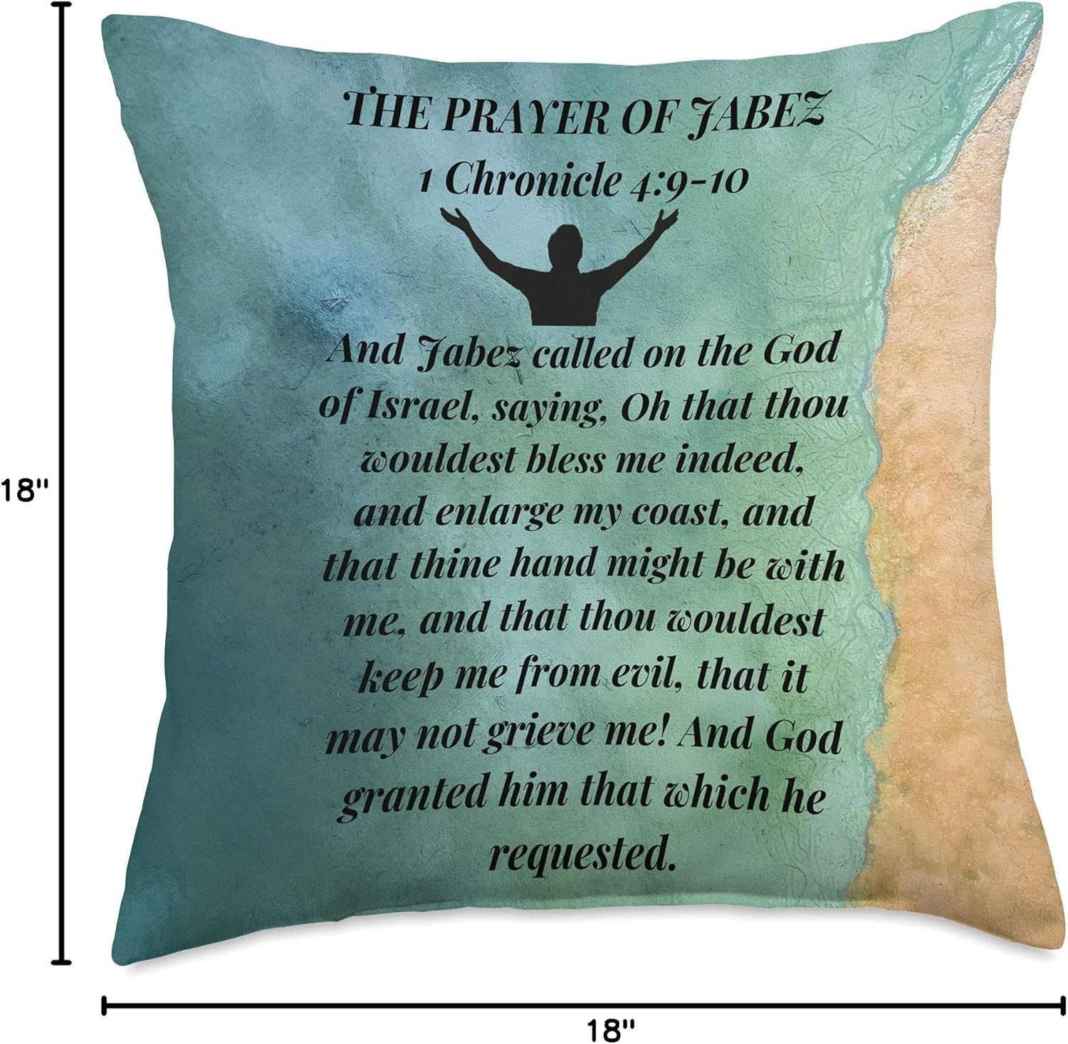 THE PRAYER OF JABEZ, 1CHRONICLES 4: 9-10 Throw Pillow
