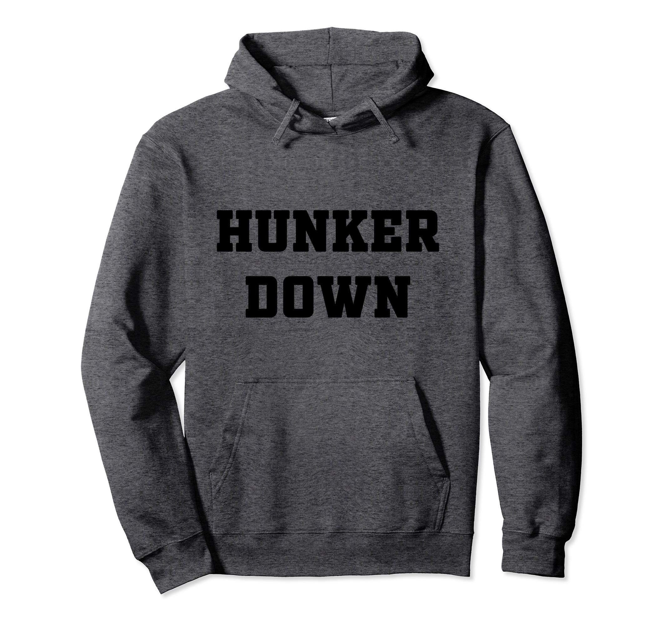 Sponsored Ad - Hunker Down Apparel Co. Hunker Down Pullover Hoodie ,Grey ,Small