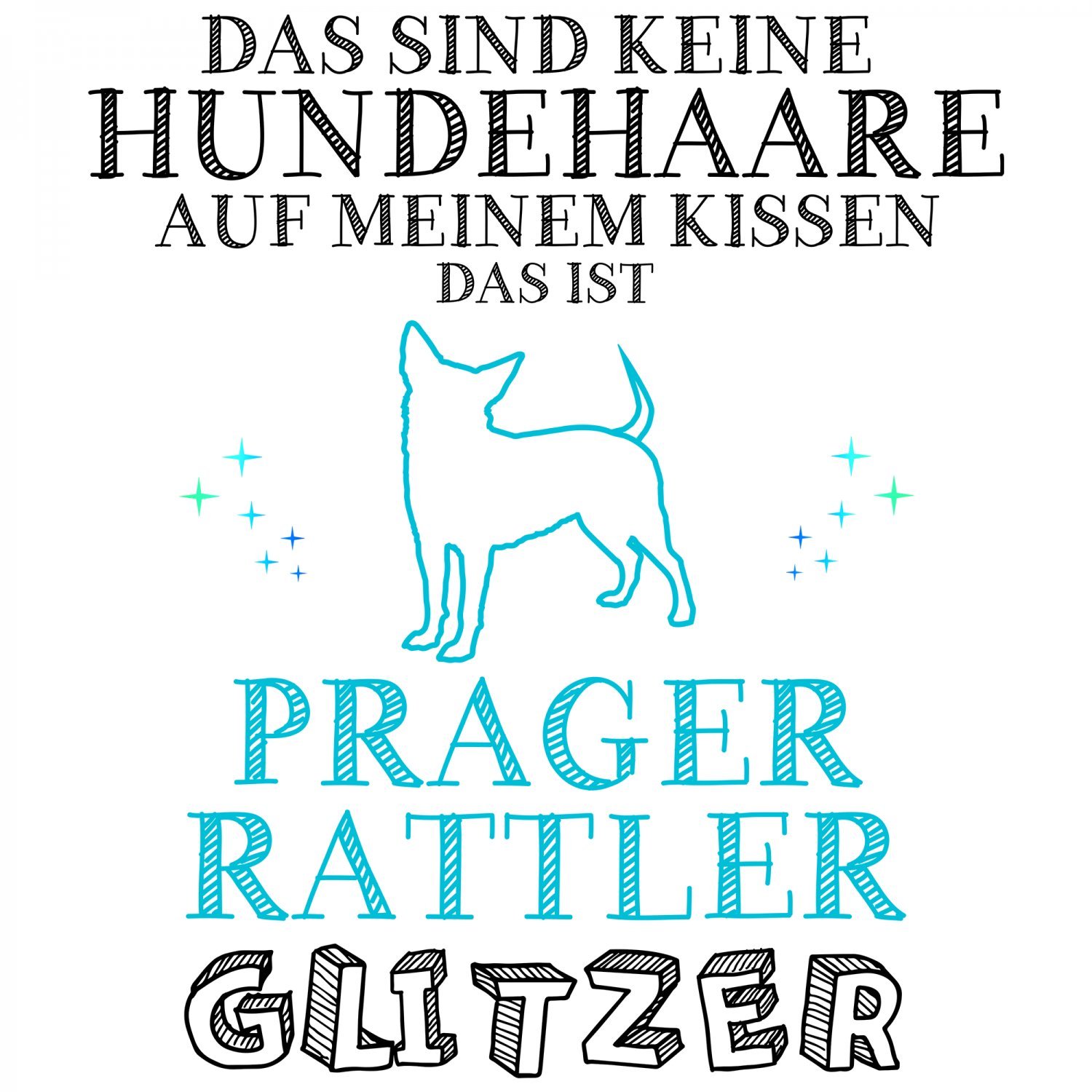 Cuscino Regalo Con Frase: "Allarme Cane Pastore", Federa 40x40 Cm Con Glitter, Idea Simpatico Per Proprietari Di Cani (Bianco, 40x40 Cm)