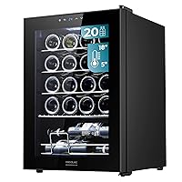 Cecotec Cantinetta Vino Bolero GrandSommelier 2050 Black Compressor. 20 Bottiglie