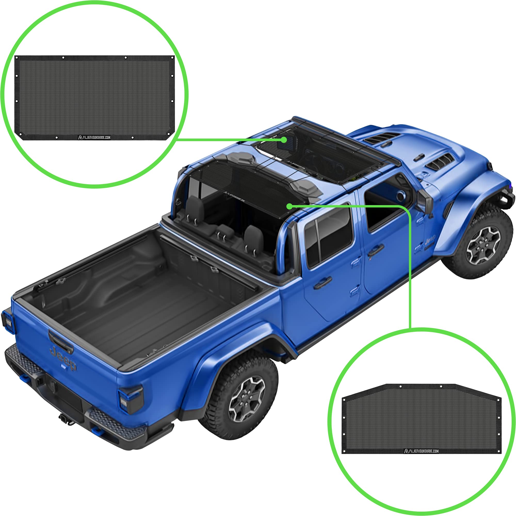 Buy Alien Sunshade Jeep Gladiator Sun Shade (2018Current) Front