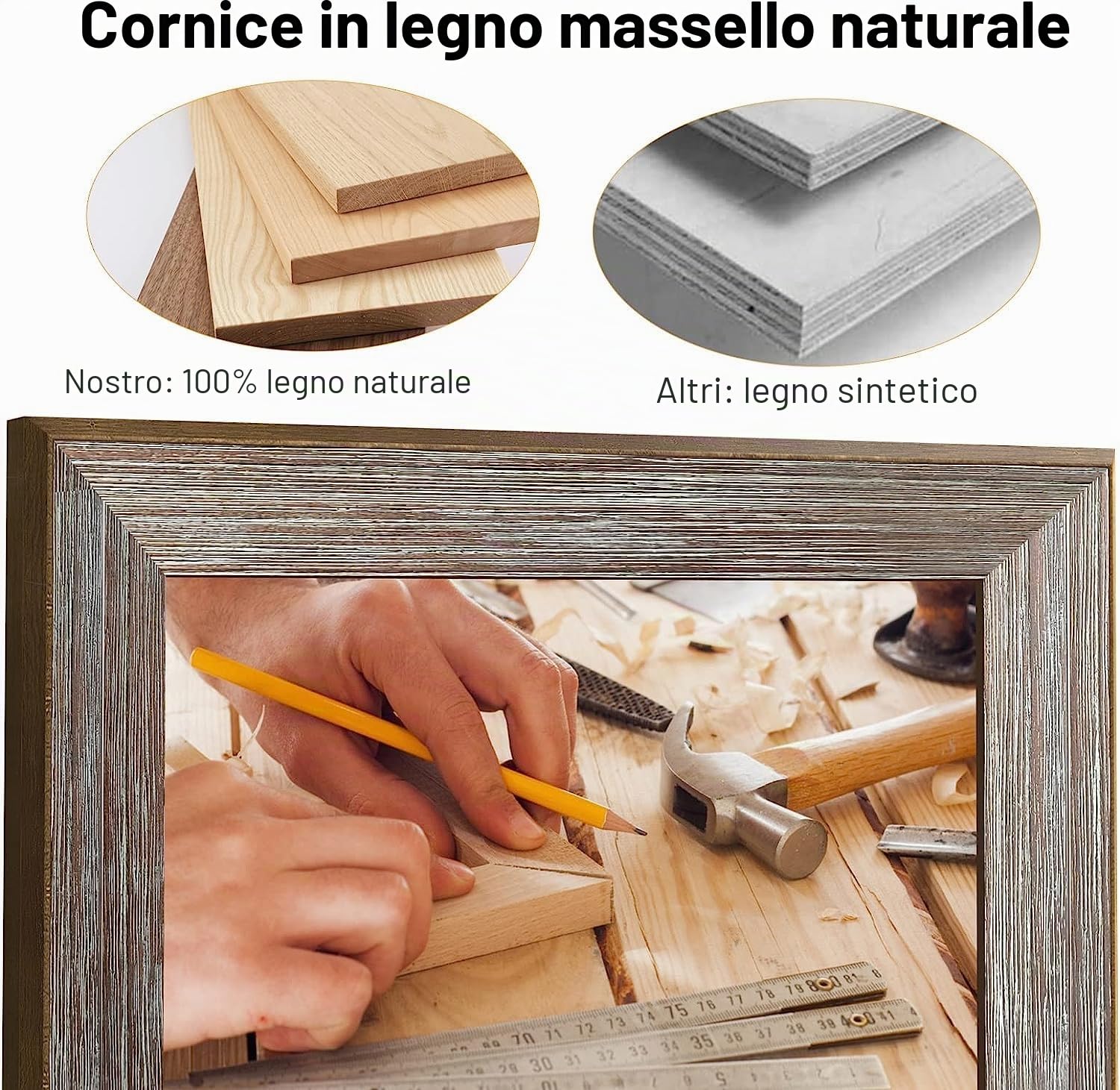 KODAK Cornice Digitale 10 Pollici WiFi Cornice Foto Digitale in Legno 1013W, HD IPS Schermo Touch, Cornici Elettronica con 32GB di Memoria, Rotazione Automatica, Condivisione di Immagine Musica Video