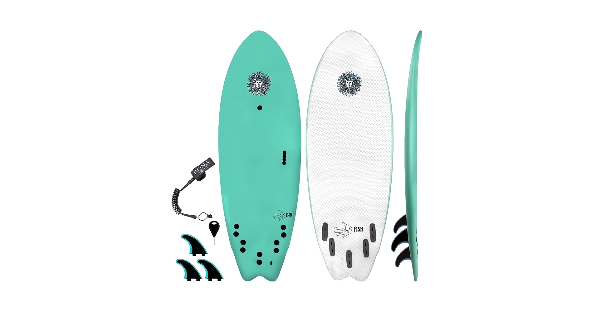 Amazon.com : KONA SURF CO. The 5-5 Fish Surfboard for