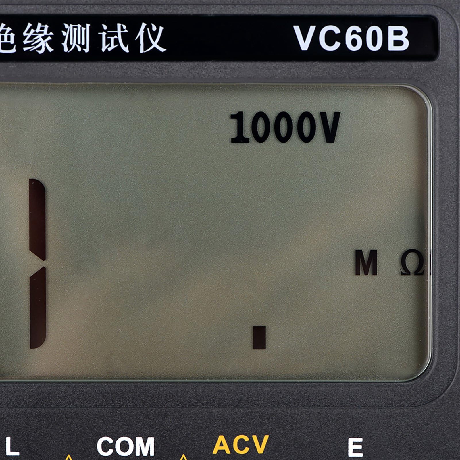 MegOhm Mètre VC60B Testeur de Résistance d'Isolement Numérique 200MΩ 2GΩ
